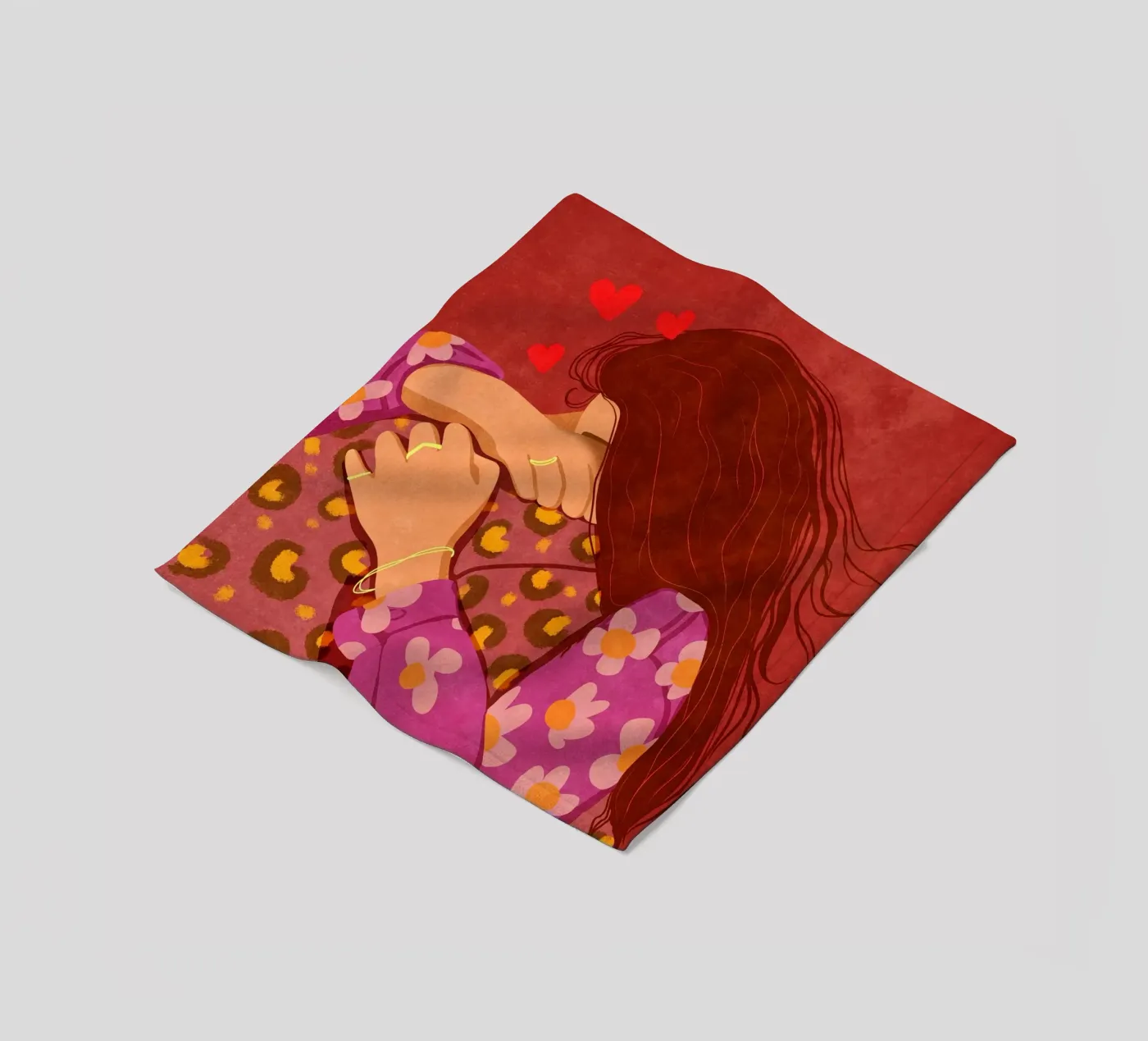 Hold me tight coperta in pile da Illustration Raissa Oltmanns