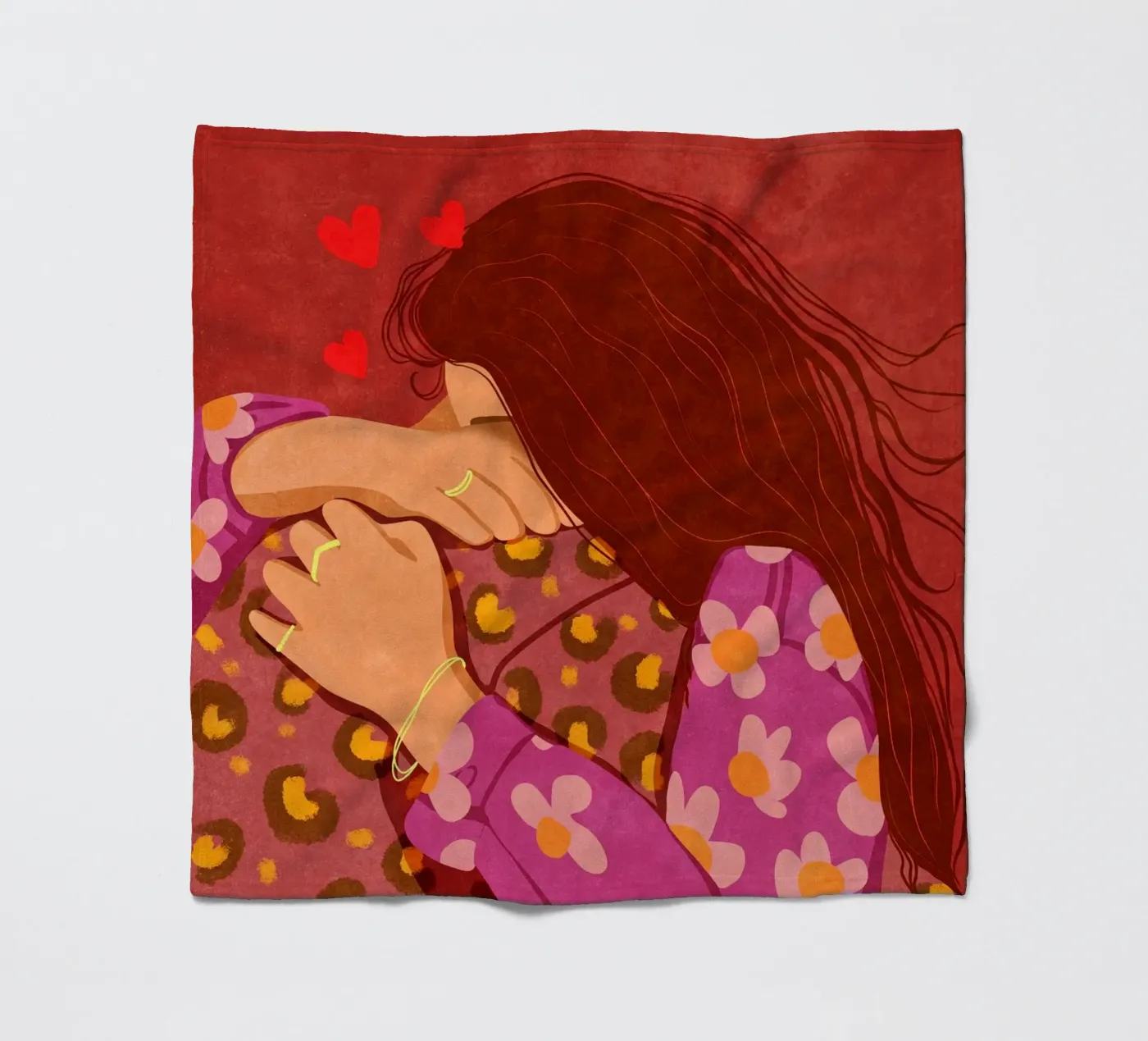 Hold me tight coperta in pile da Illustration Raissa Oltmanns
