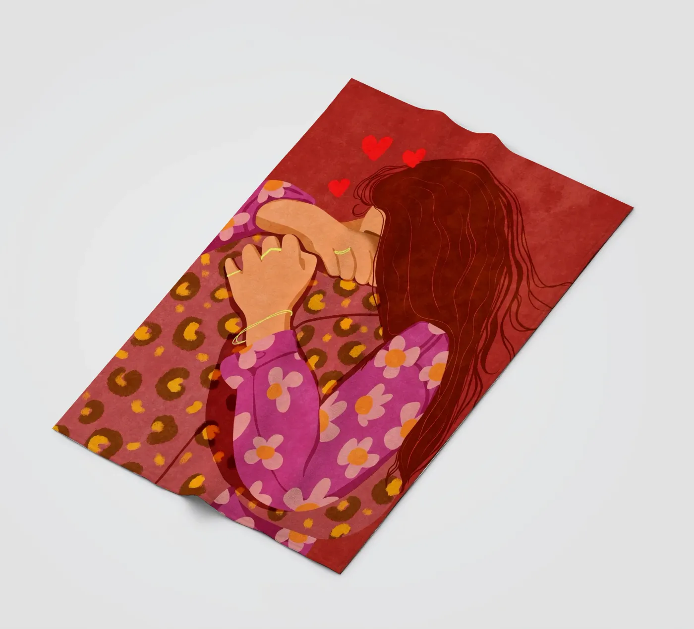 Hold me tight coperta in pile da Illustration Raissa Oltmanns