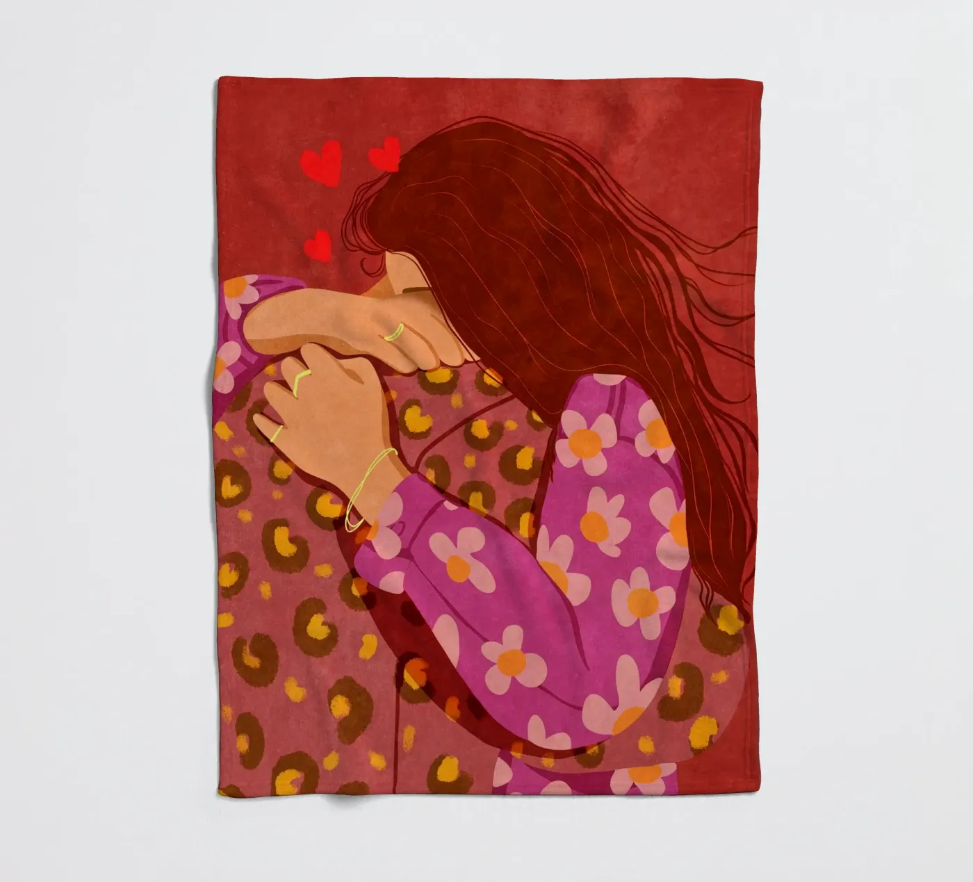 Hold me tight coperta in pile da Illustration Raissa Oltmanns