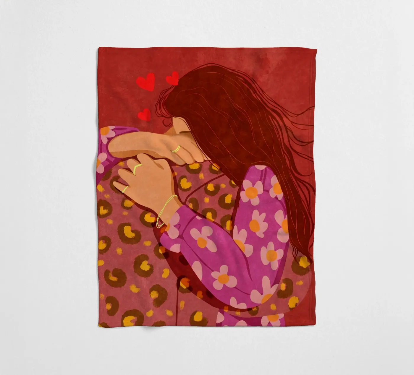 Hold me tight coperta in pile da Illustration Raissa Oltmanns