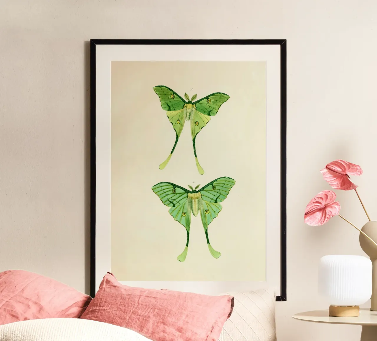 Green wings poster da vintagebotanics