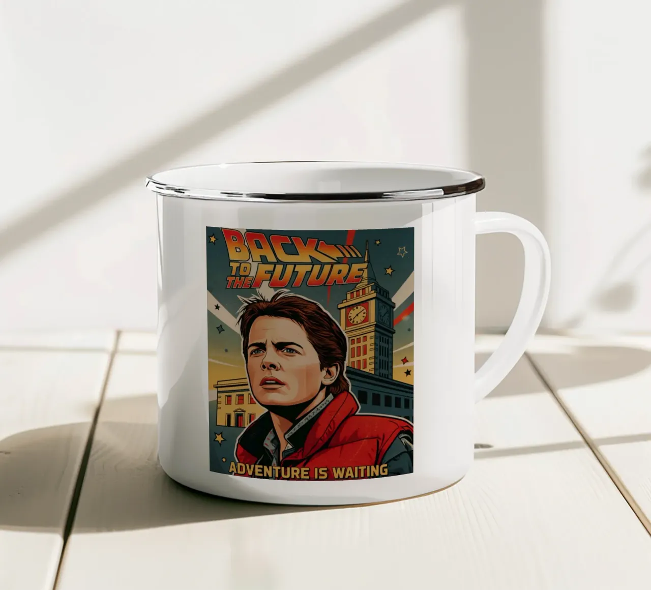 Marty McFly arr tazza in smalto da LUMINTU