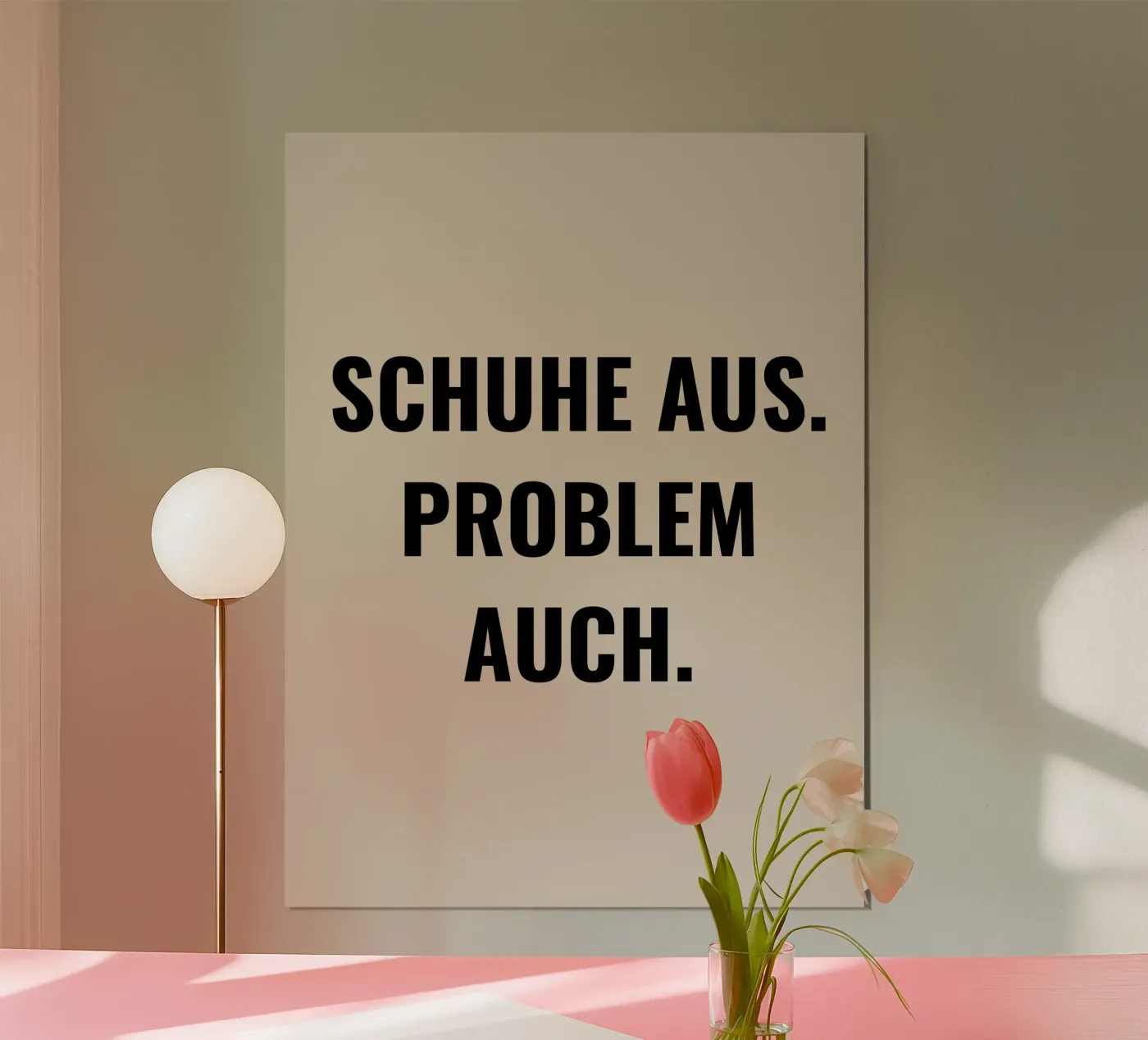 SHOES FROM PROBLEM ALSO poster by Simple