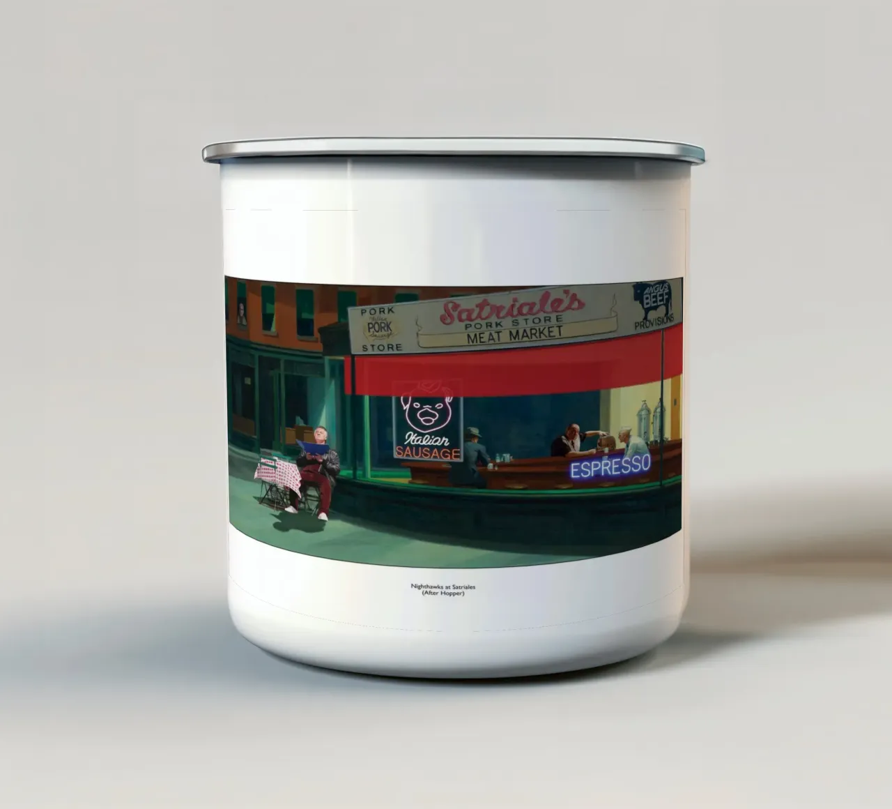 Satriales & Paulie - Sopranos - Nighthawks Mashup tazza in smalto da Mashtup