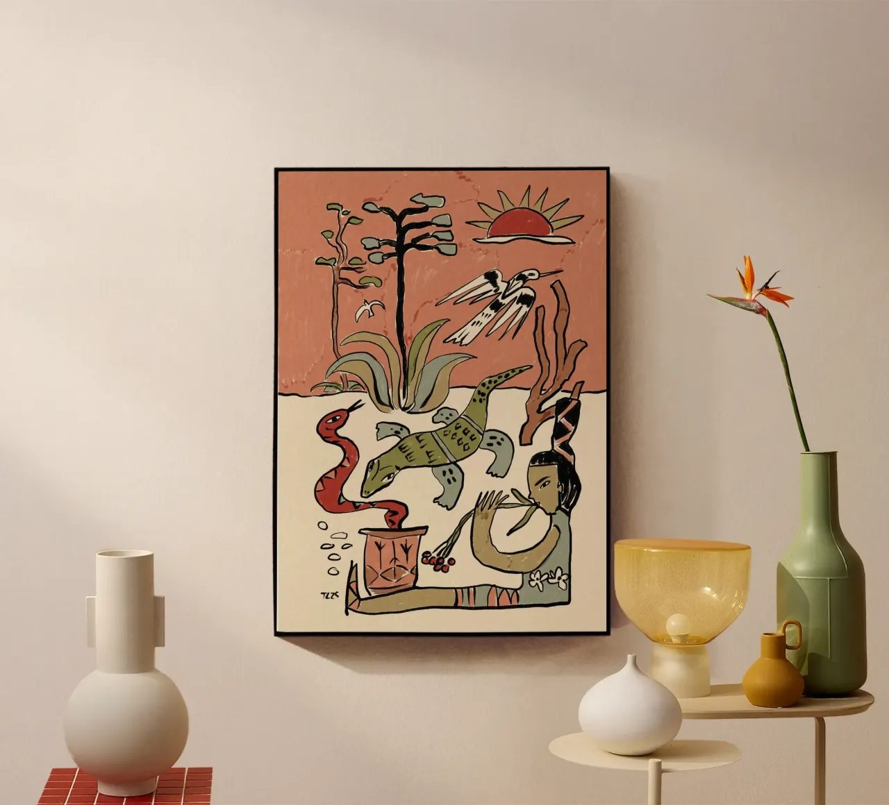 Oasis acryl van Raipa Studio