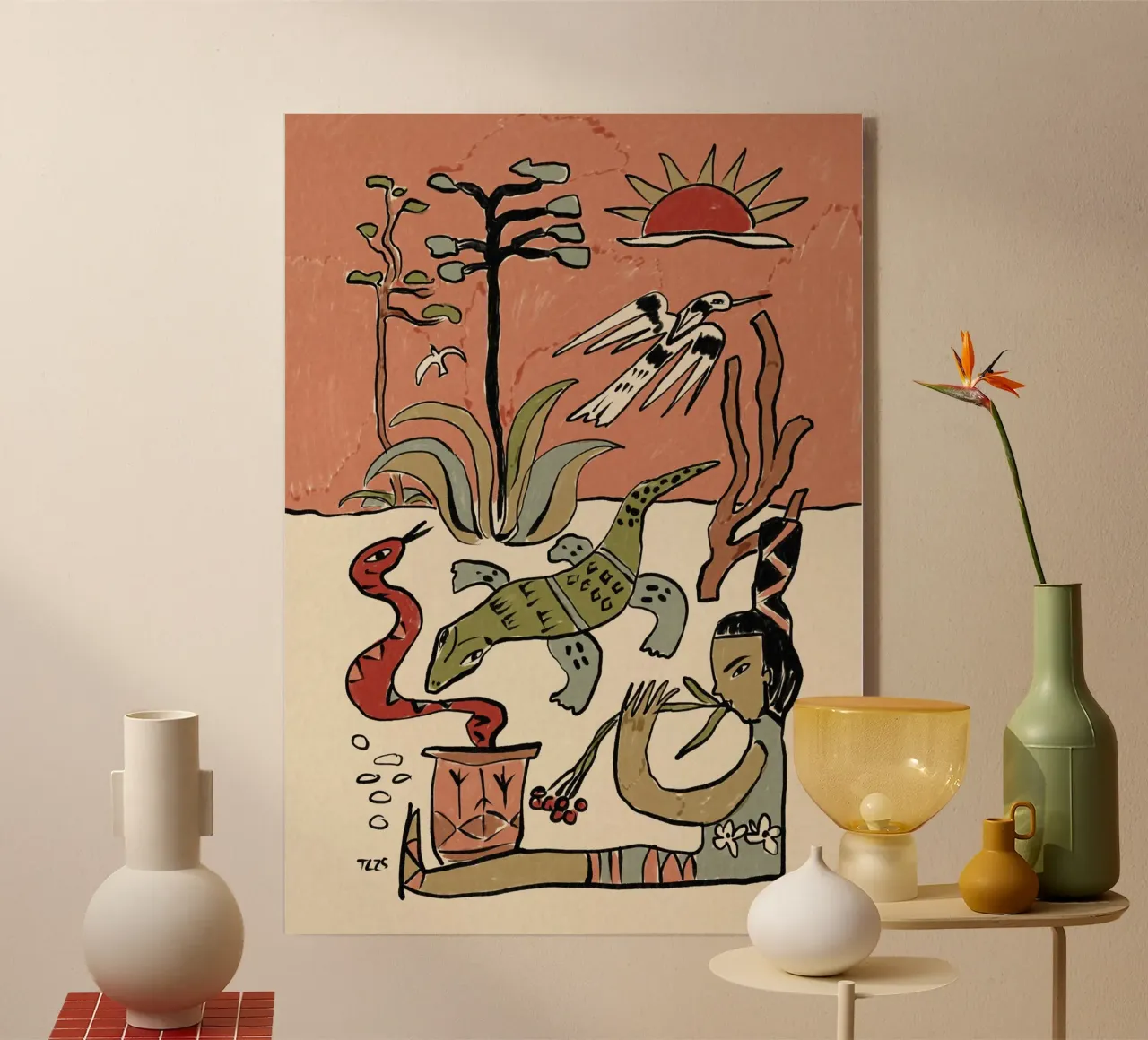 Oasis acryl van Raipa Studio