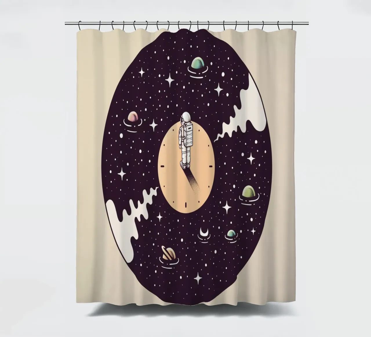 Enkel Dika - Spacetime Tune tenda da doccia da The Artcircle