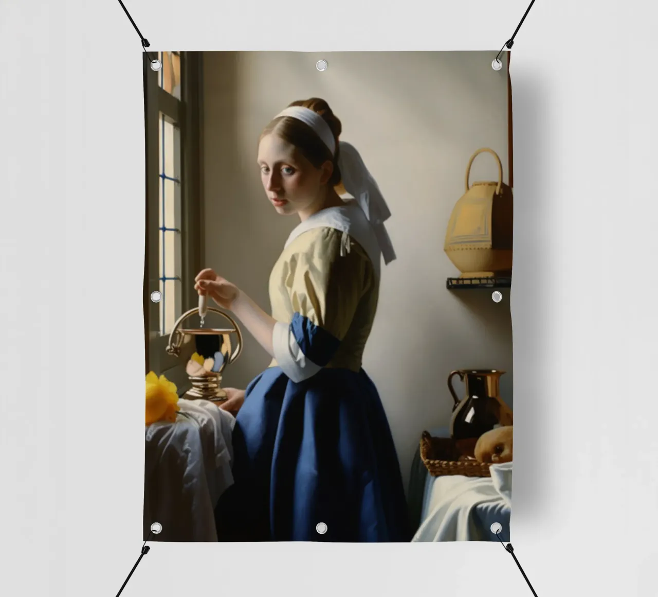 un giovane servitore telo in pvc da The Dinda