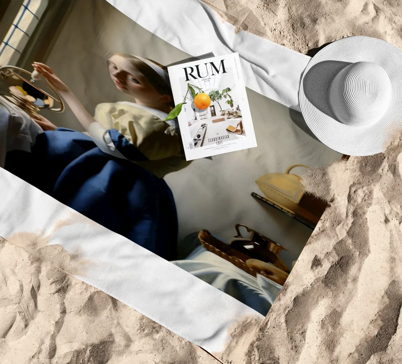 un giovane servitore telo mare da The Dinda