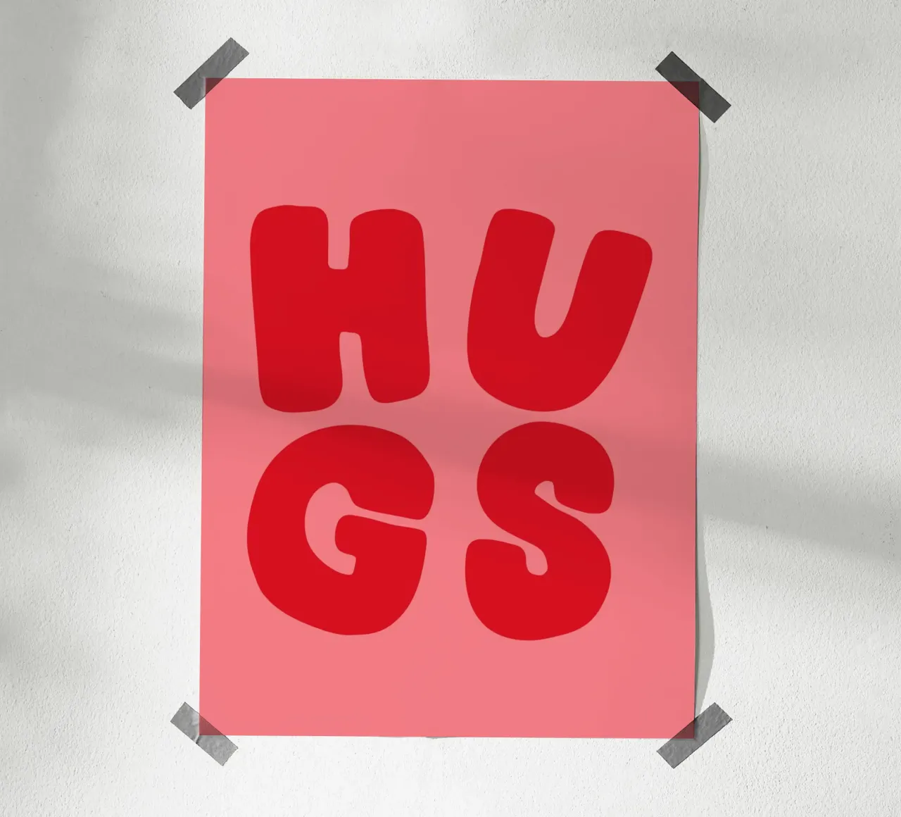 Hugs poster da KRUTH DESIGN