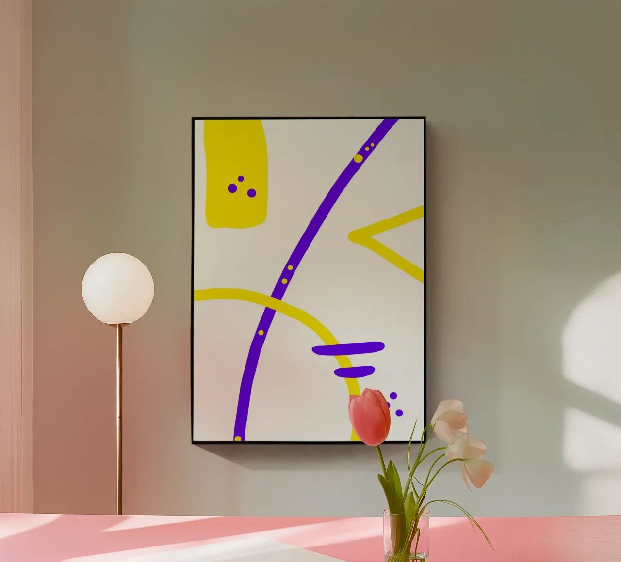 Purple yellow plexiglass da Simplicity