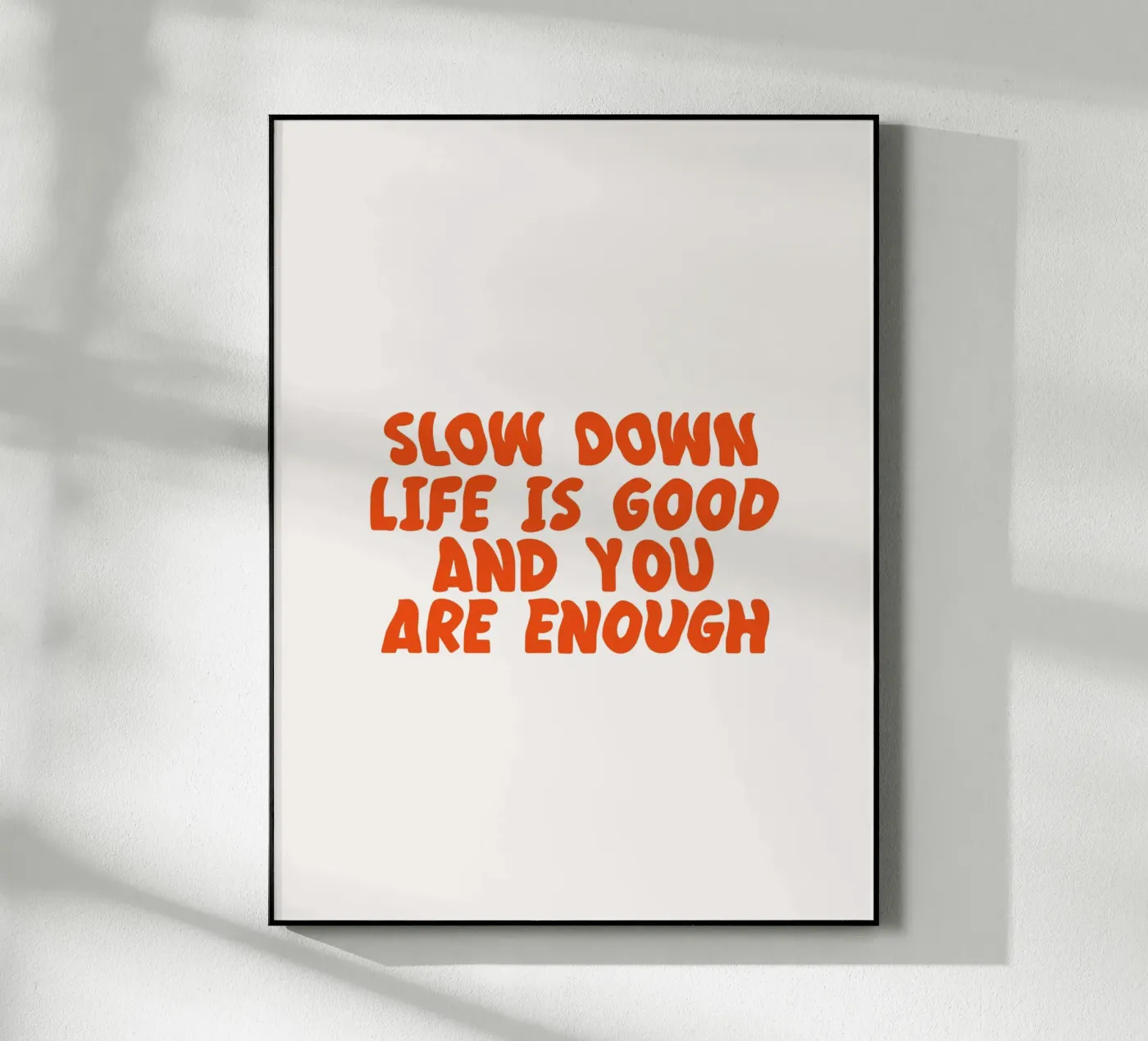 Slow Down Acryl-Glas von KRUTH DESIGN