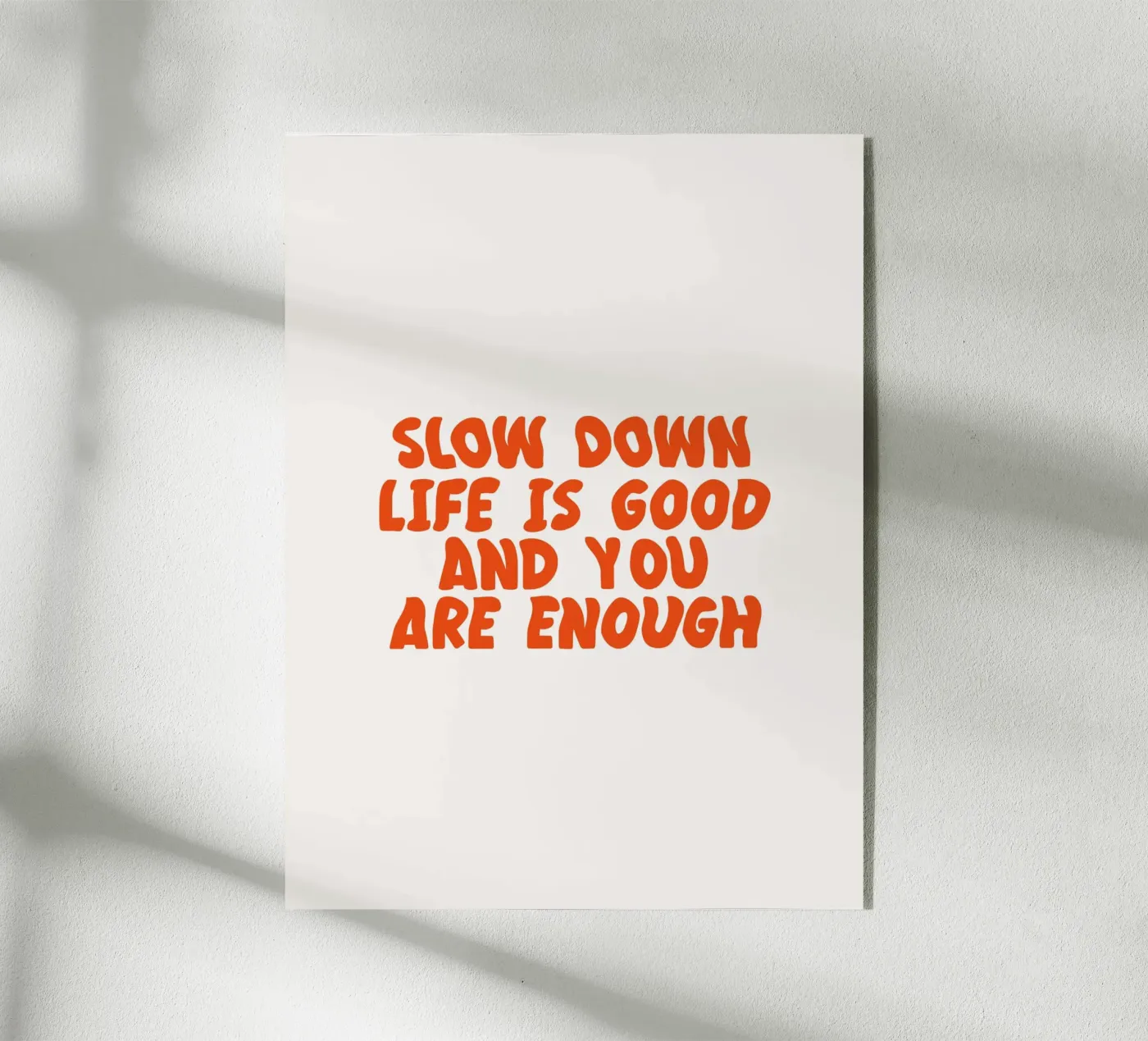 Slow Down Acryl-Glas von KRUTH DESIGN