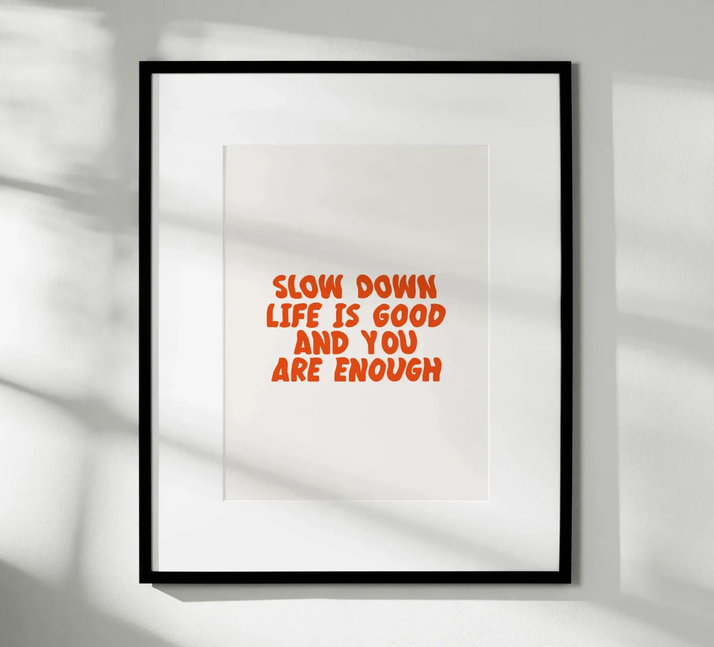 Slow Down poster by KRUTH DESIGN