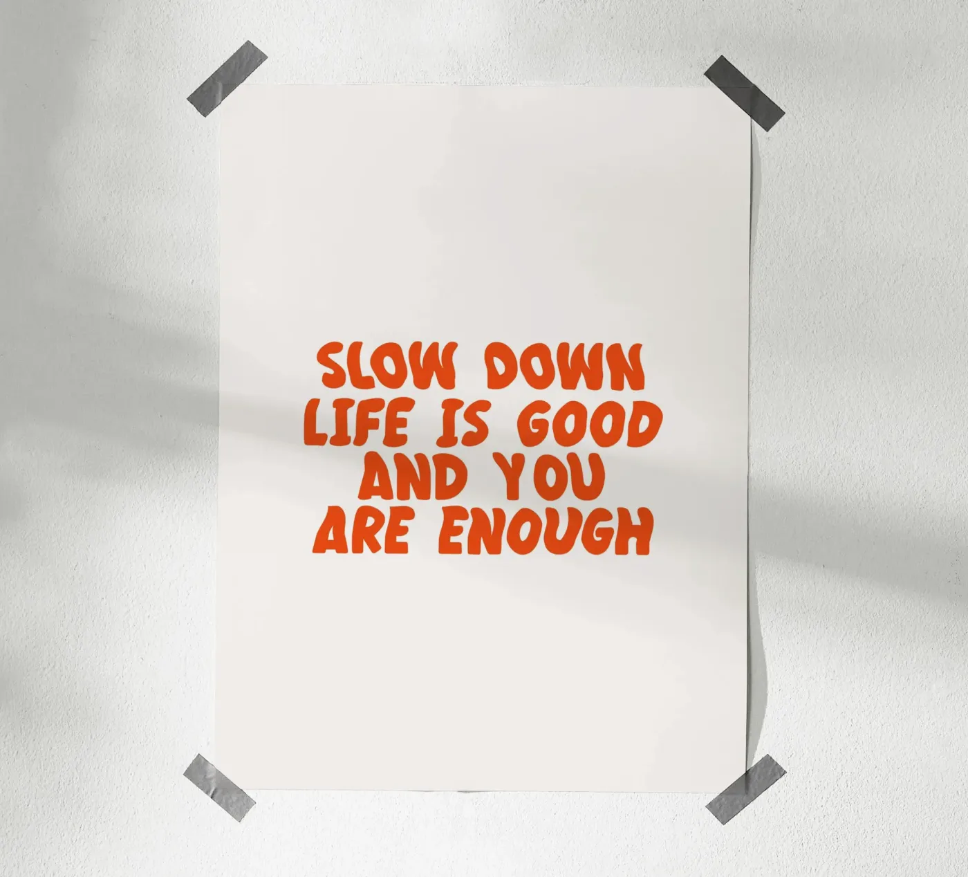 Slow Down poster by KRUTH DESIGN