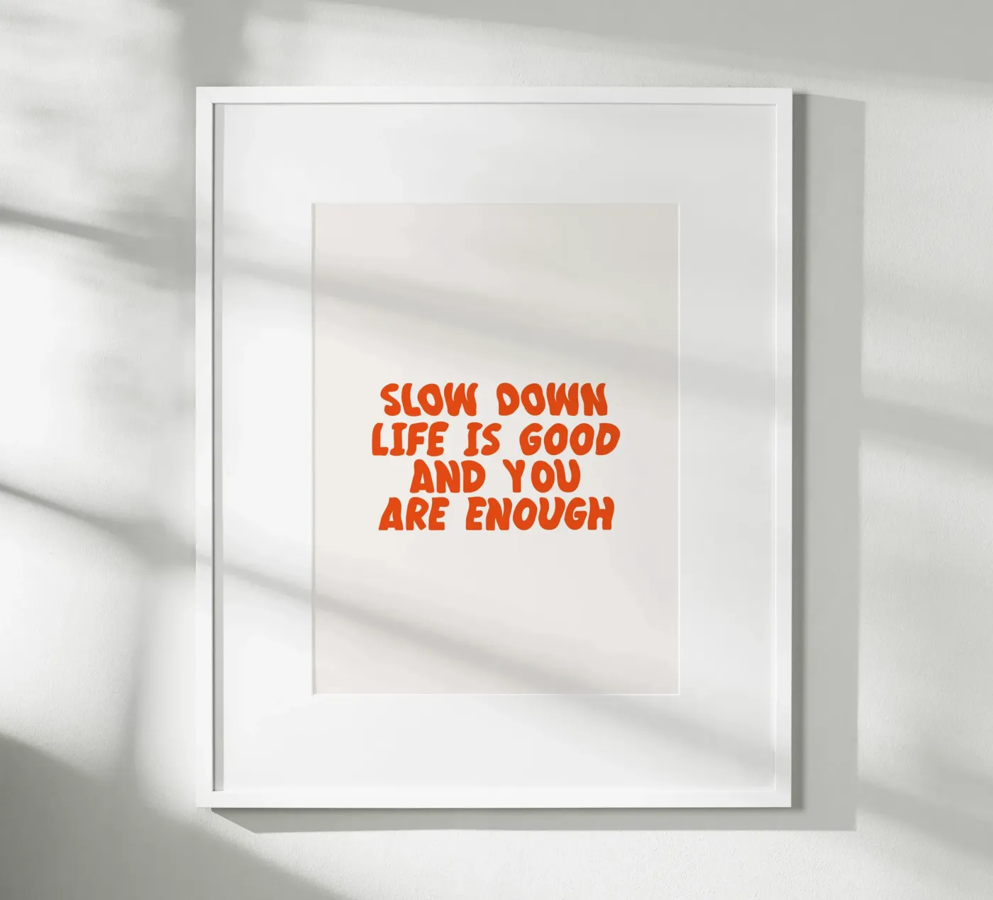 Slow Down poster by KRUTH DESIGN