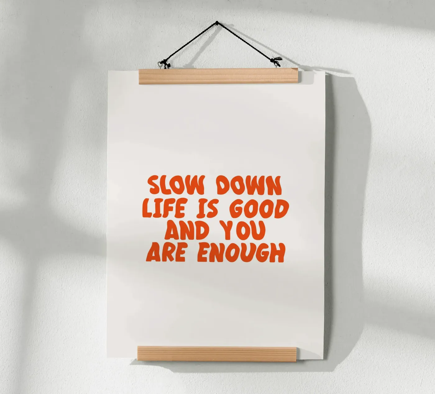 Slow Down poster by KRUTH DESIGN