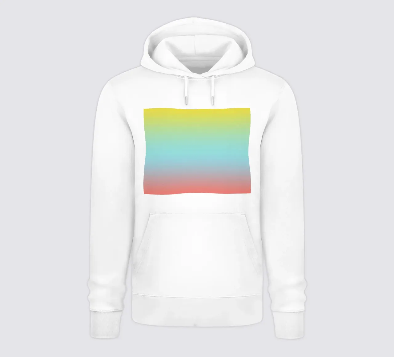 Ombreggiatura Gradiente Oceano Alba felpa con cappuccio da Petra Lang - Design