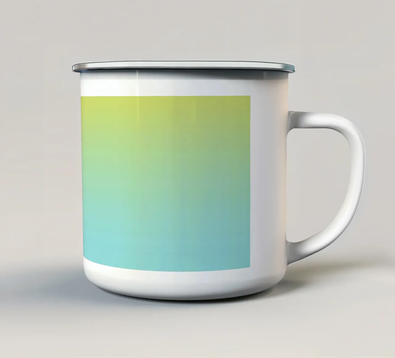 Ombreggiatura Gradiente Oceano Alba tazza in smalto da Petra Lang - Design