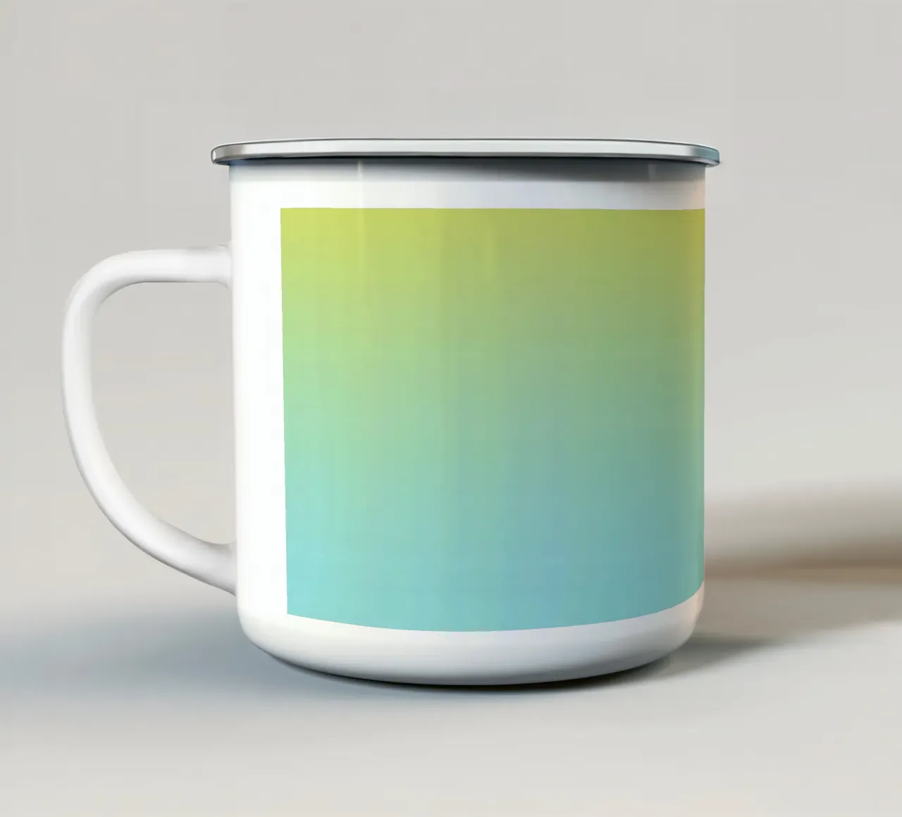 Ombreggiatura Gradiente Oceano Alba tazza in smalto da Petra Lang - Design