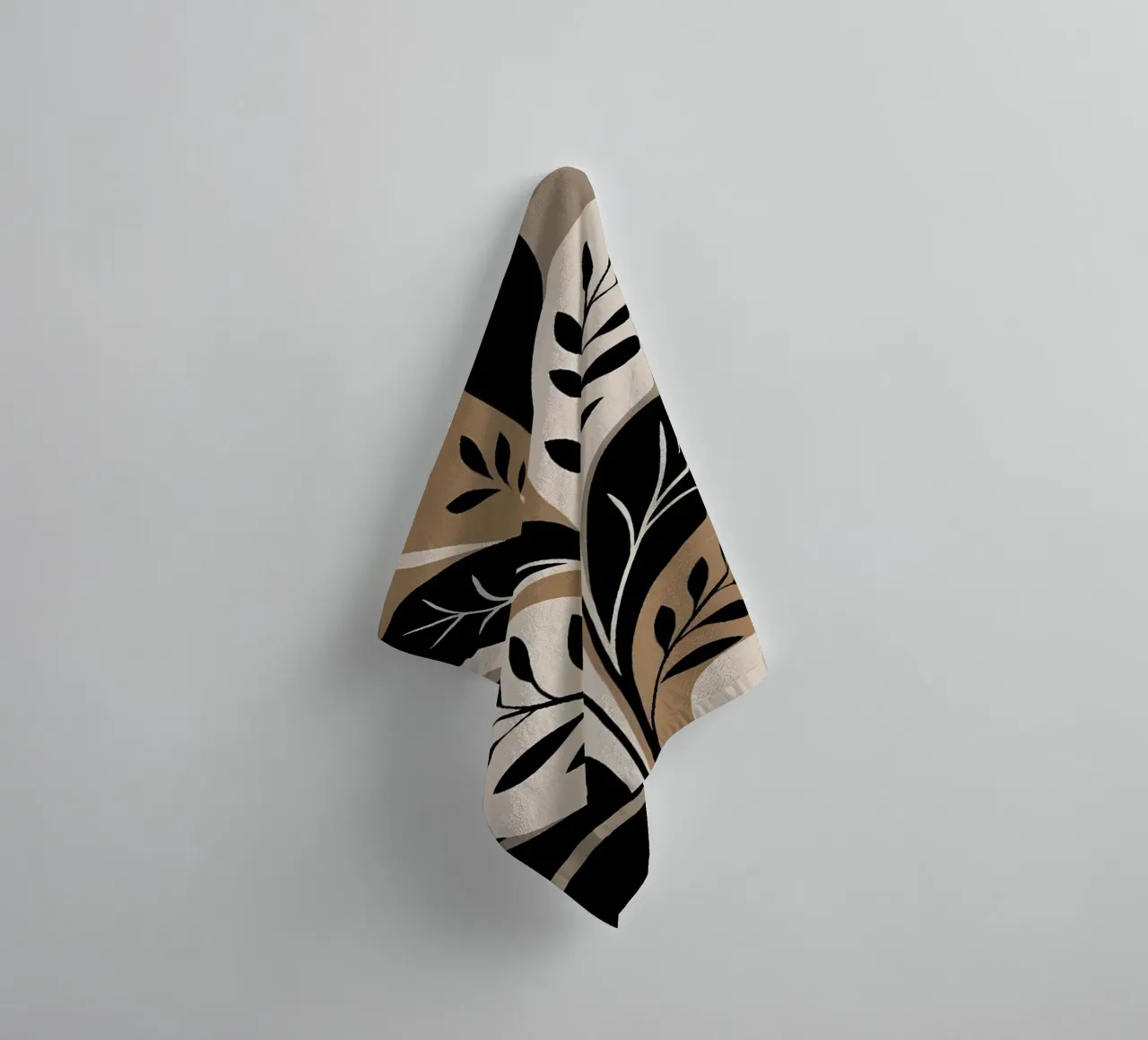 Abstracte bloemen elegantie badhanddoek van Artistic-shop