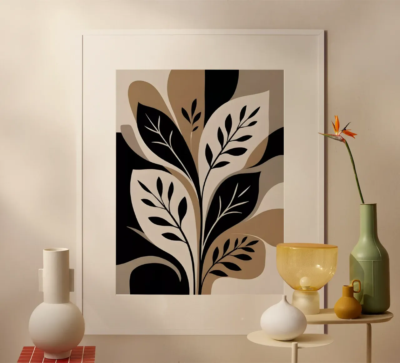 Abstract Floral Elegance hahnemühle by Artistic-shop