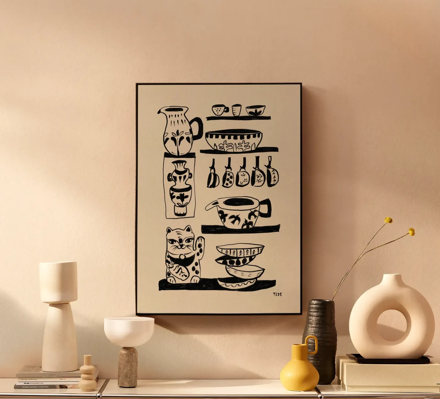 Pottery Luck Acryl-Glas von Raipa Studio