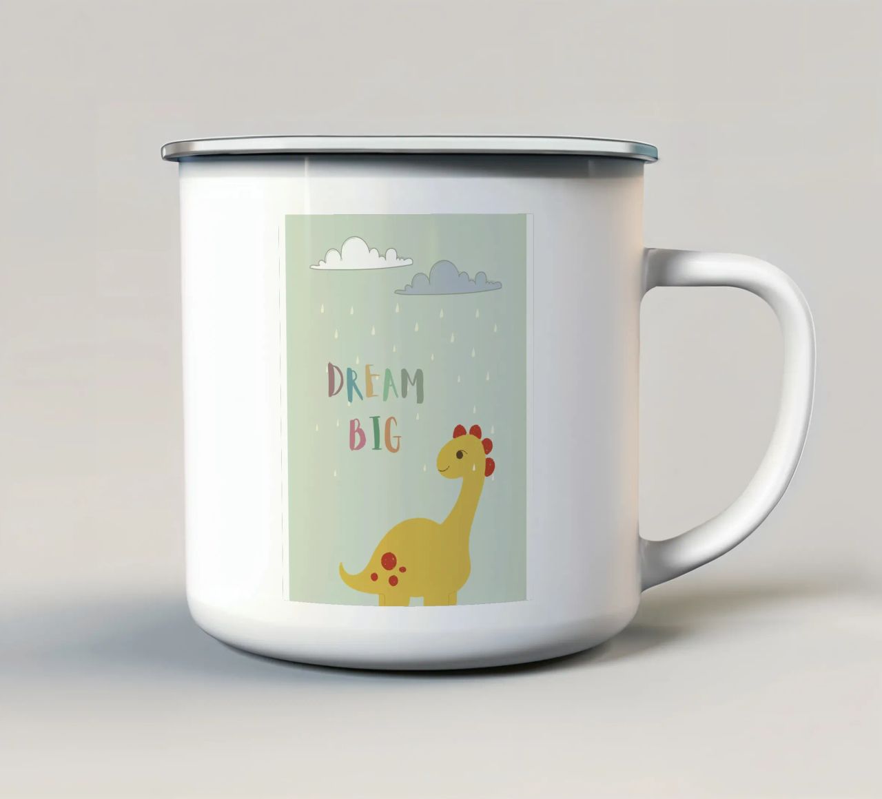Sognare in grande tazza in smalto da DesignArt
