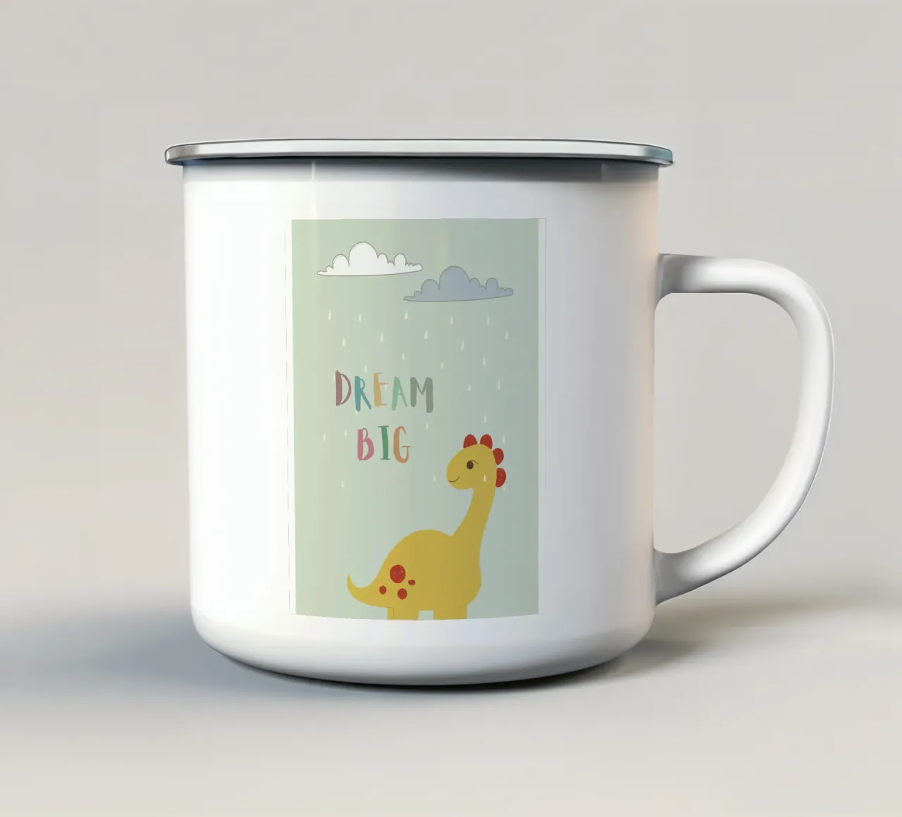Sognare in grande tazza in smalto da DesignArt