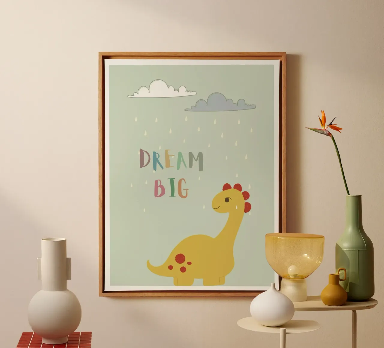 Droom groots canvas met Baklijst van DesignArt