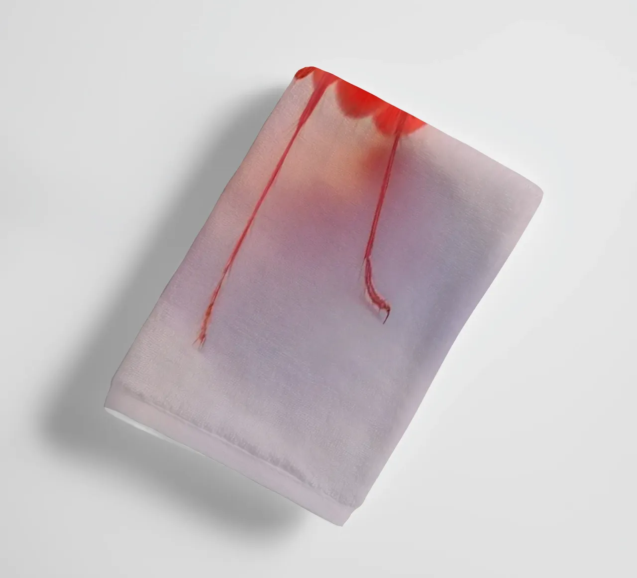 Vibrant Red Ant Macro Art – Minimalist Nature Design Print towel by Fruit Fusion Creatures