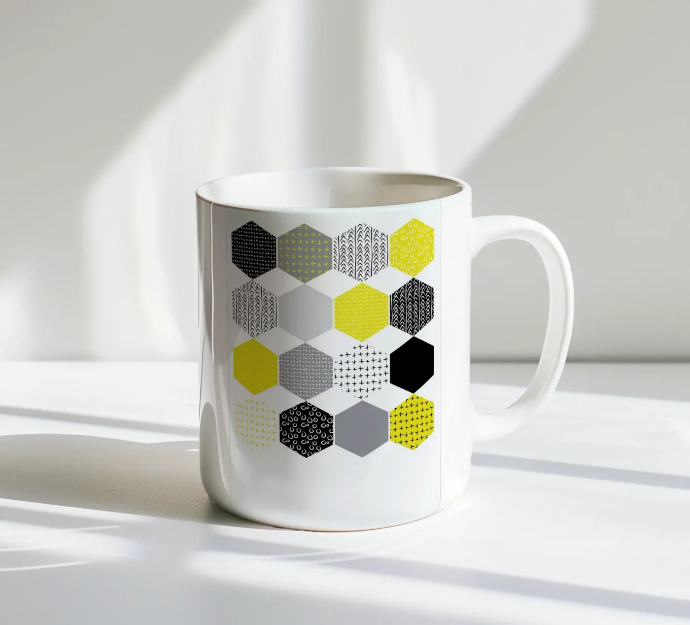 Yellowhex ceramic mug by Maria Kritzas