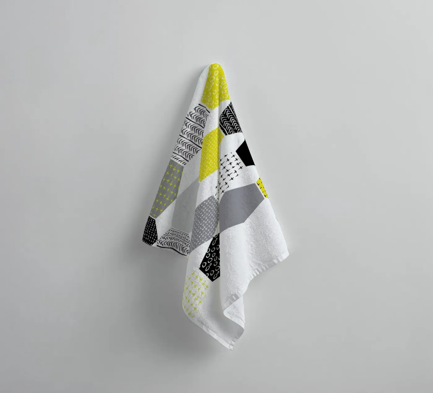 Yellowhex badhanddoek van Maria Kritzas