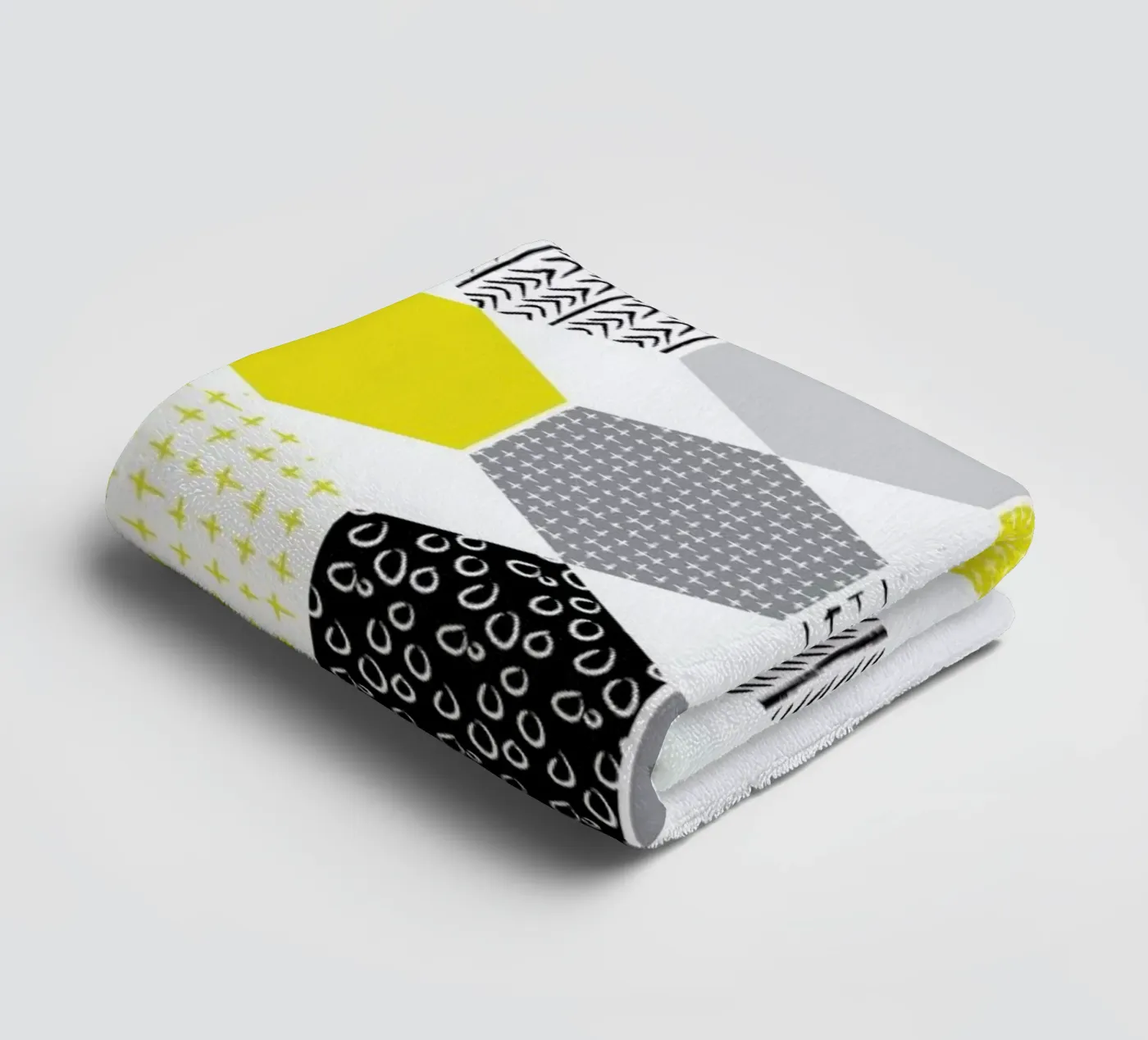 Yellowhex badhanddoek van Maria Kritzas