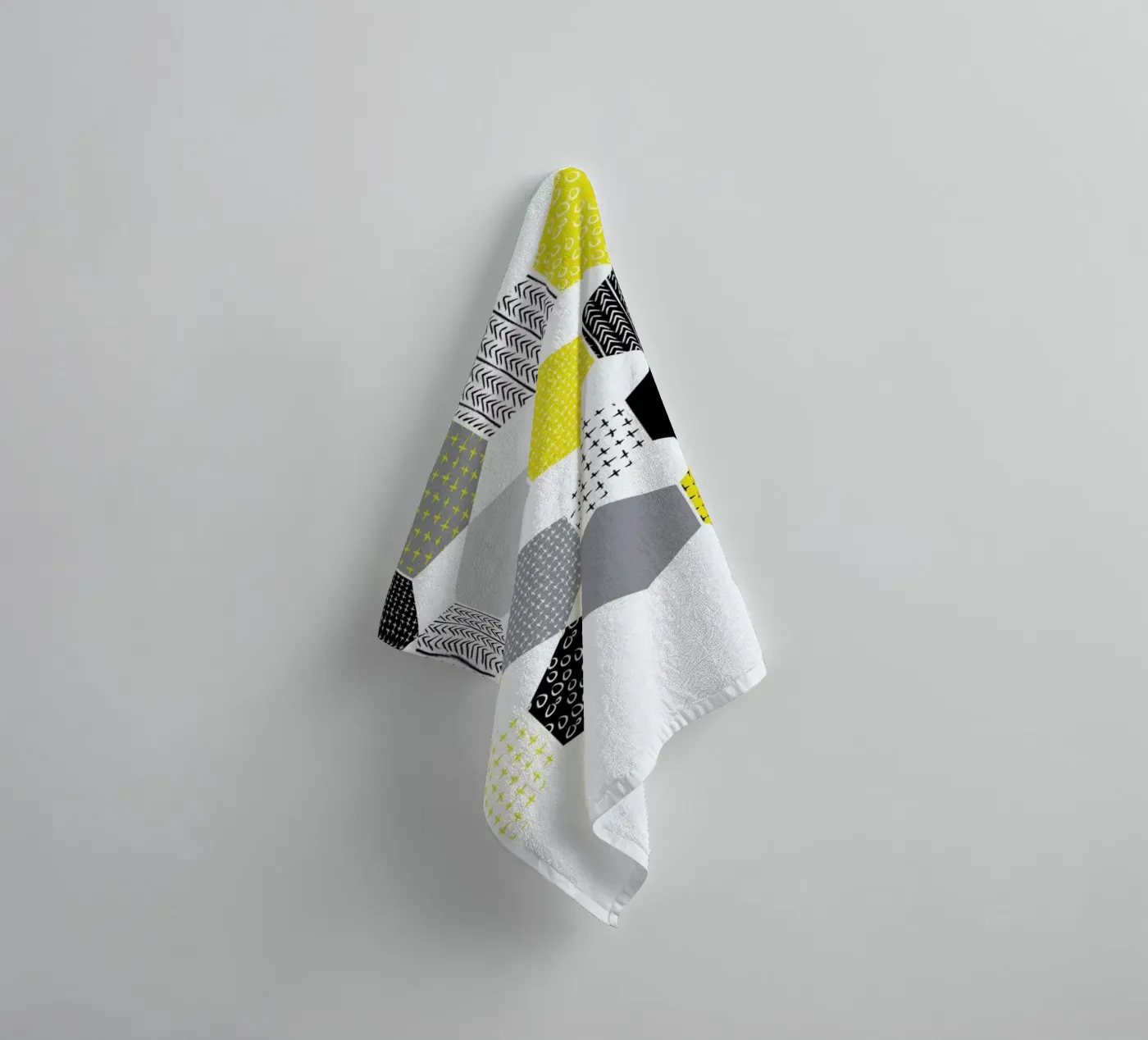 Yellowhex badhanddoek van Maria Kritzas