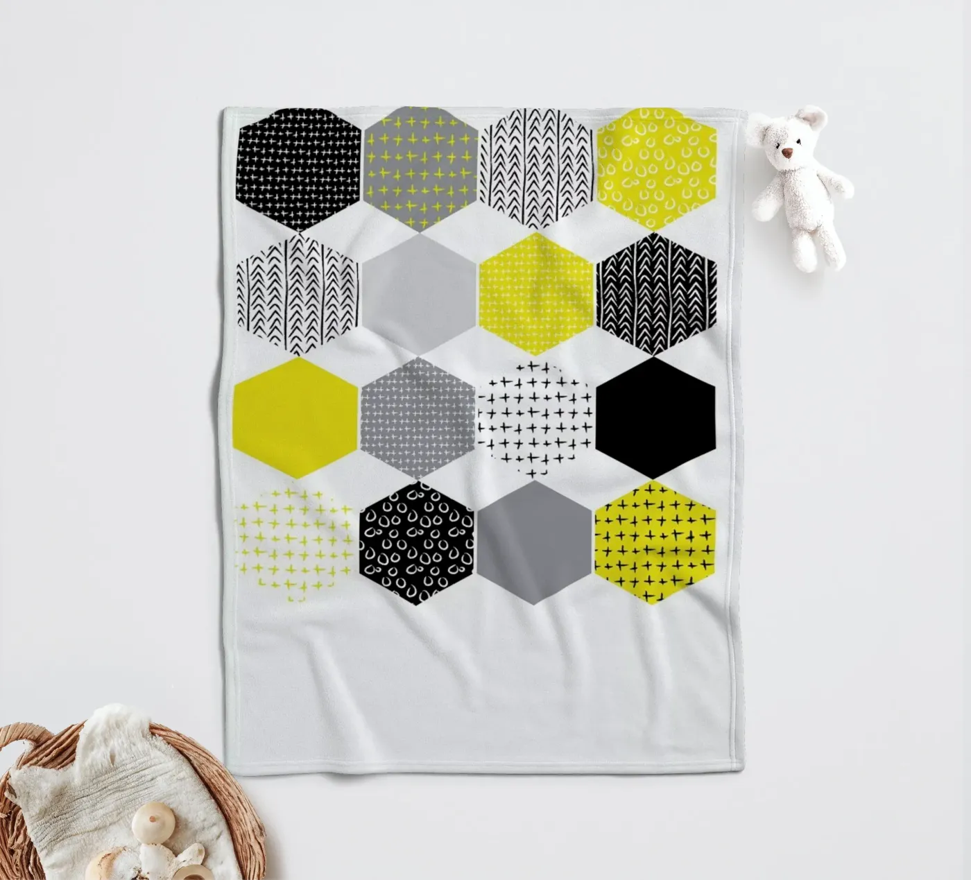 Yellowhex coperta in pile da Maria Kritzas