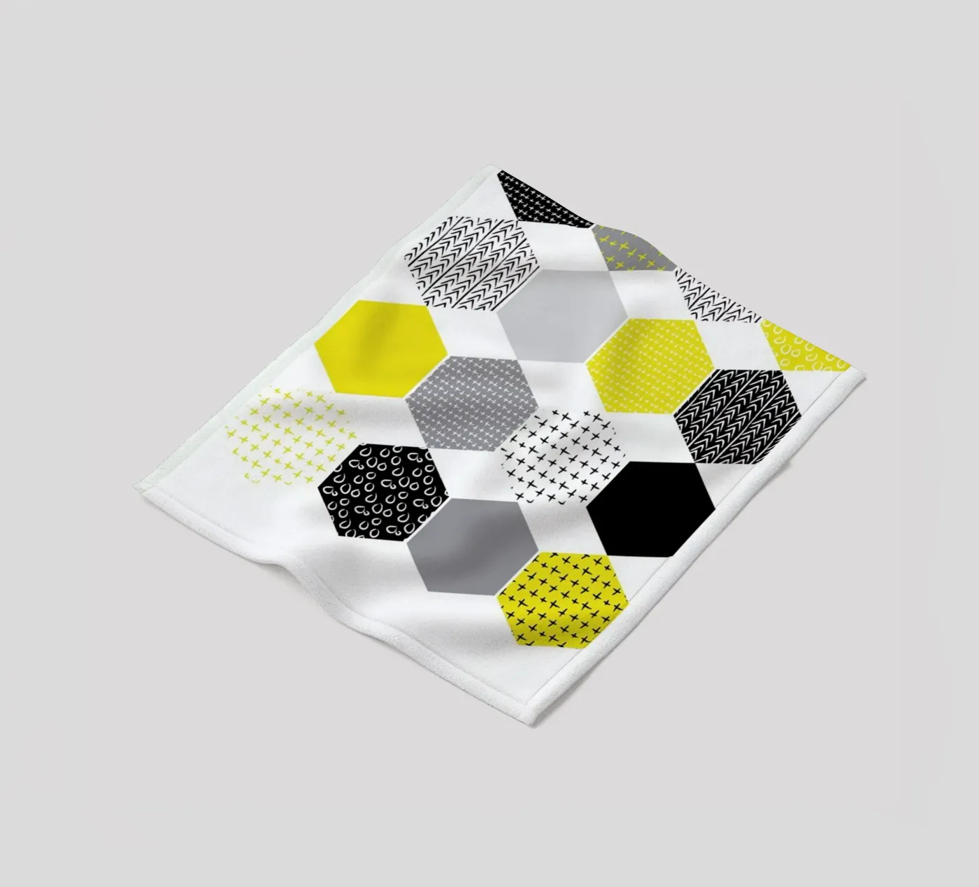 Yellowhex Fleecedecke von Maria Kritzas
