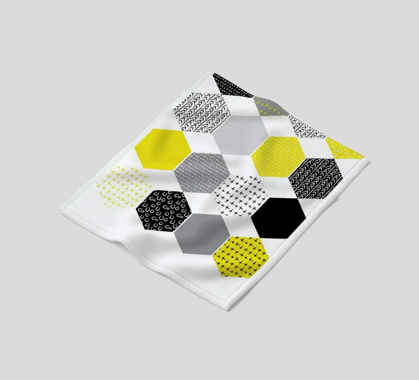 Yellowhex coperta in pile da Maria Kritzas