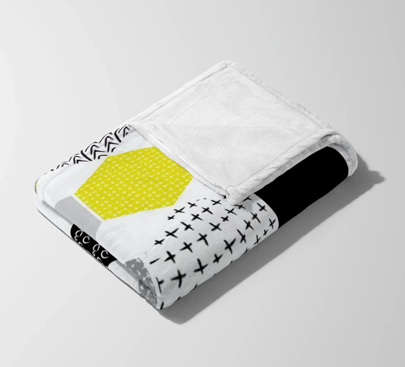 Yellowhex Fleecedecke von Maria Kritzas