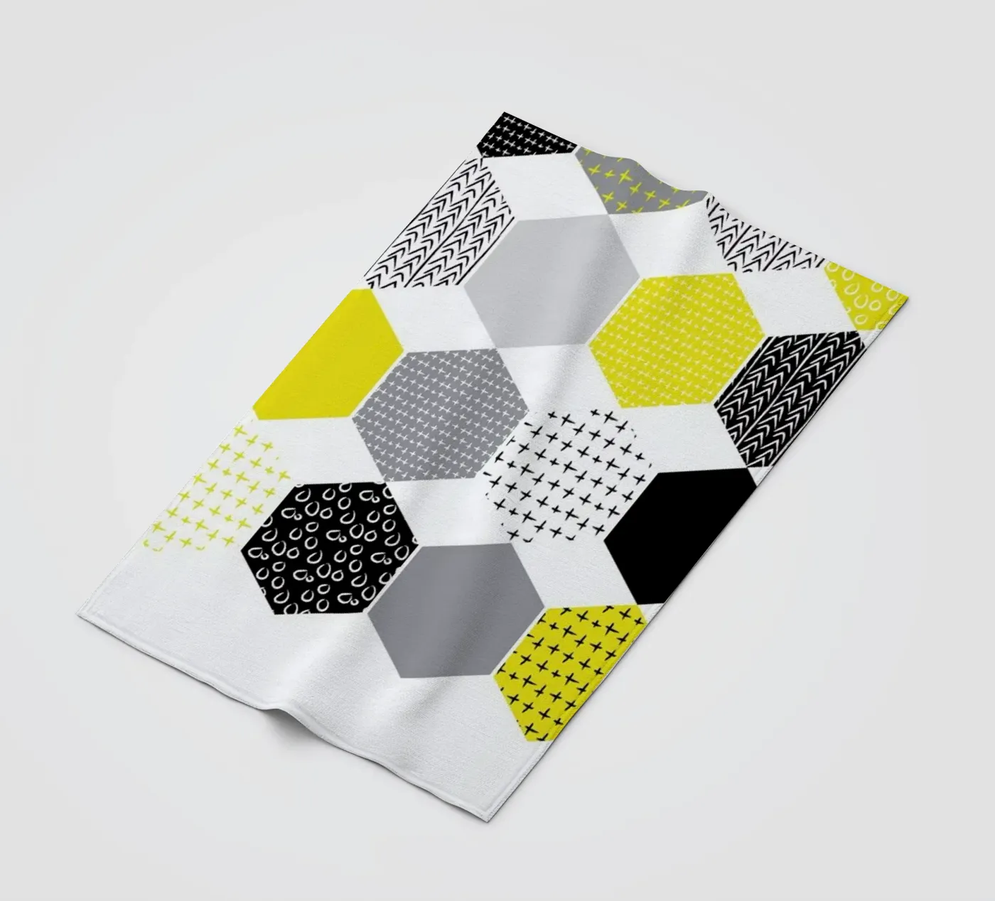 Yellowhex Fleecedecke von Maria Kritzas