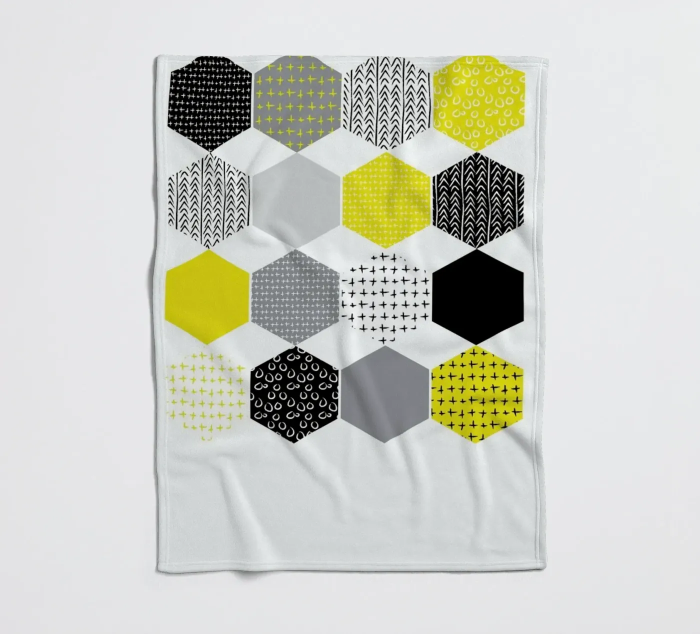 Yellowhex Fleecedecke von Maria Kritzas