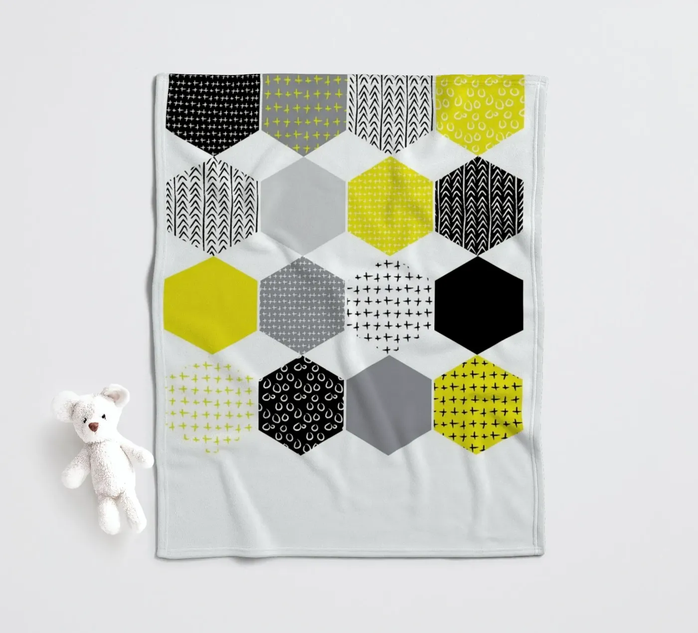 Yellowhex coperta in pile da Maria Kritzas