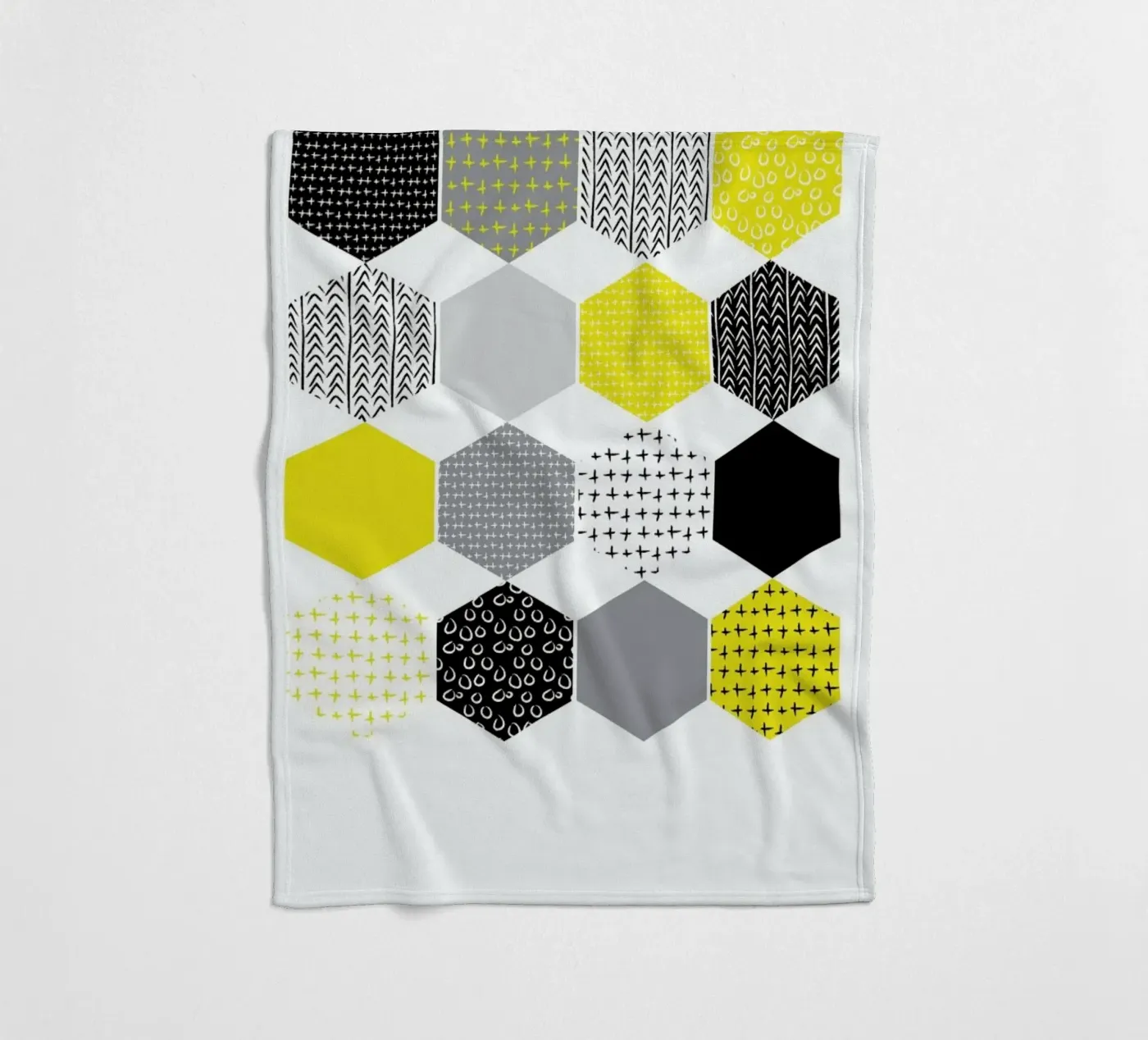 Yellowhex Fleecedecke von Maria Kritzas
