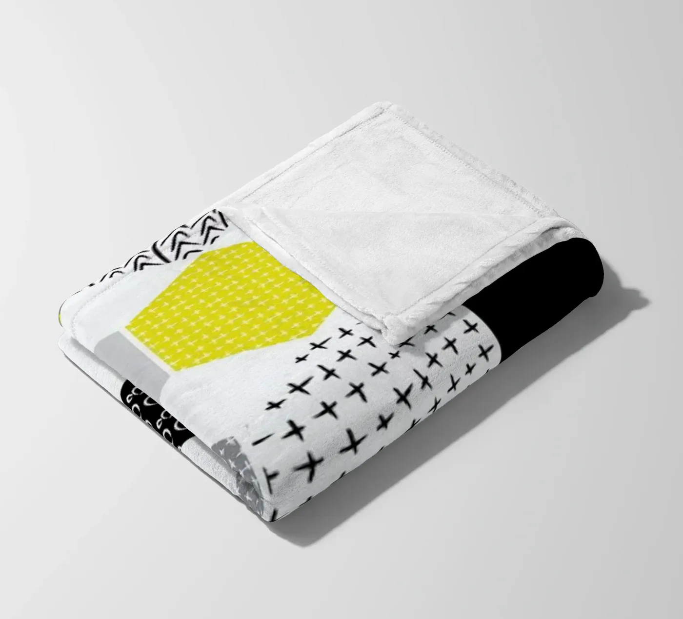 Yellowhex coperta in pile da Maria Kritzas