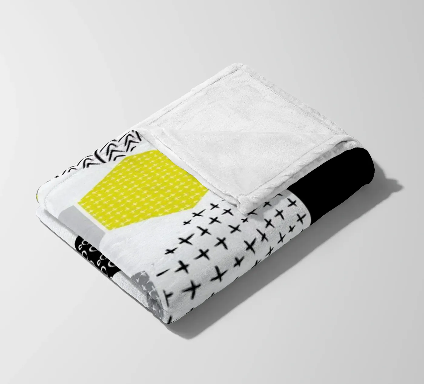 Yellowhex Fleecedecke von Maria Kritzas
