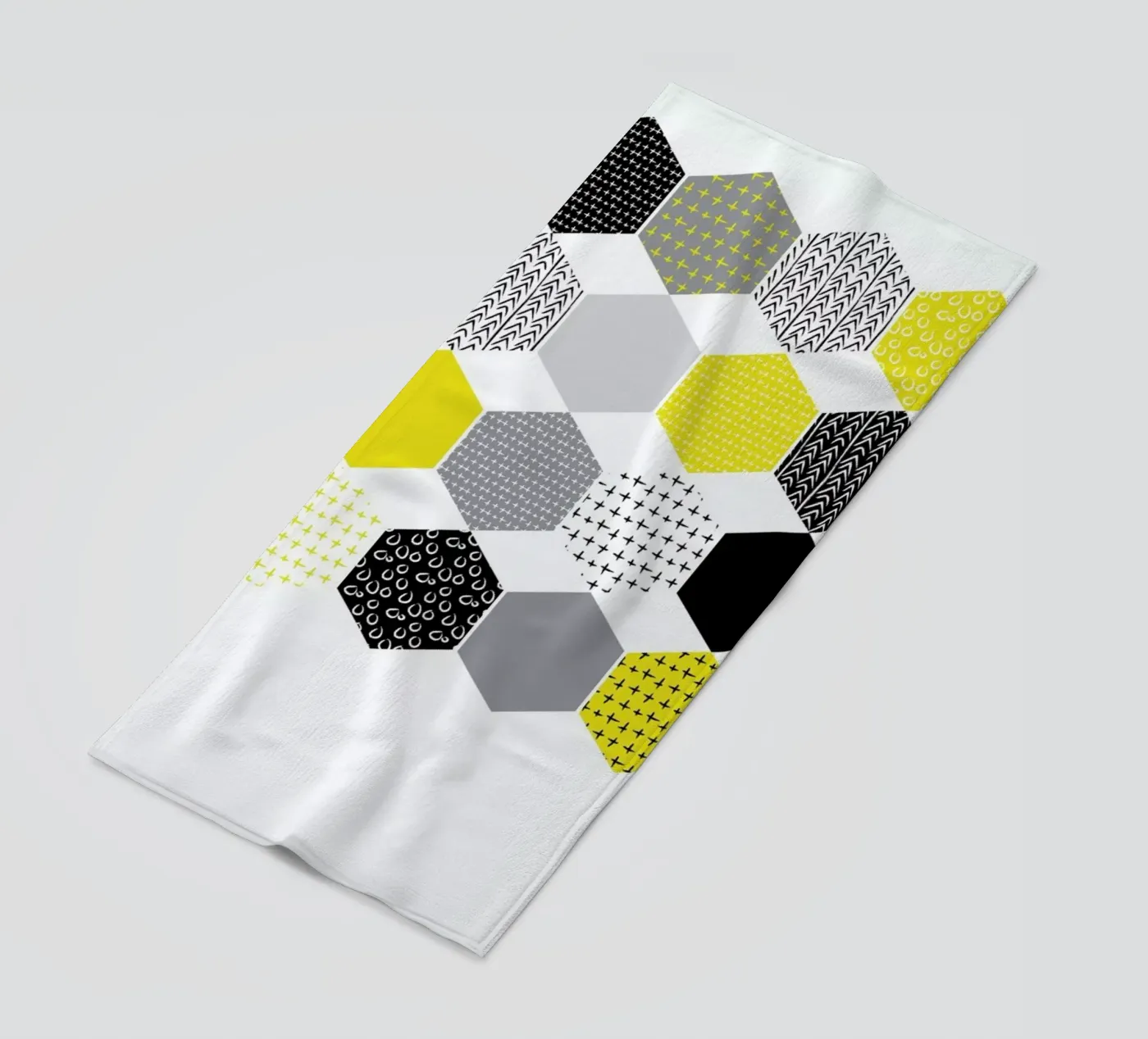 Yellowhex strandhanddoek van Maria Kritzas