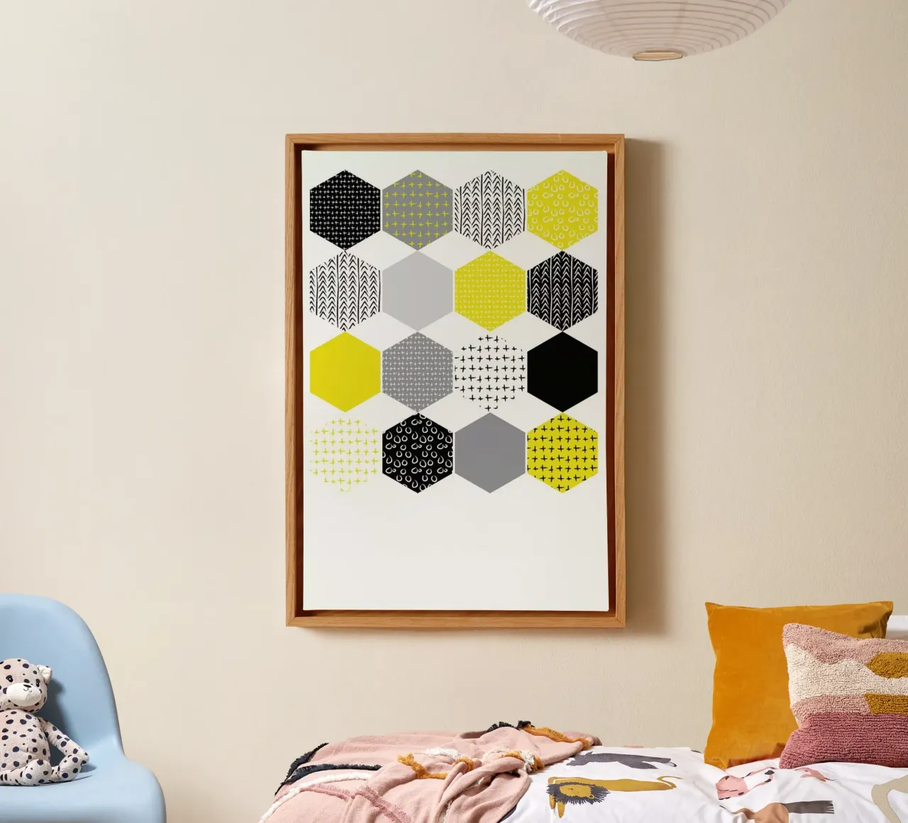 Yellowhex canvas van Maria Kritzas