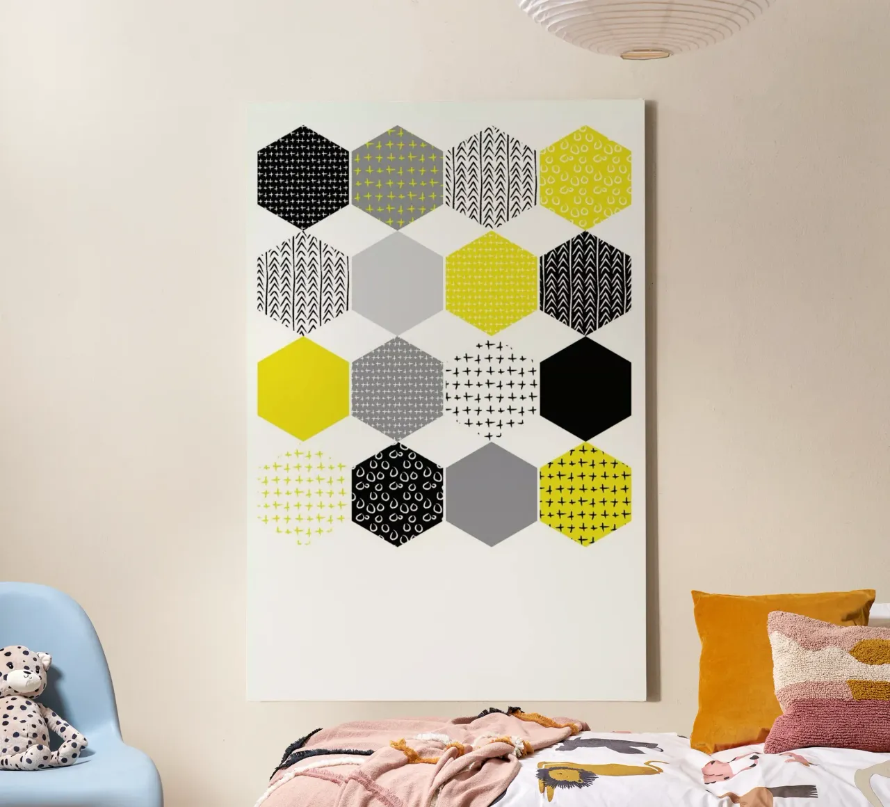 Yellowhex canvas van Maria Kritzas