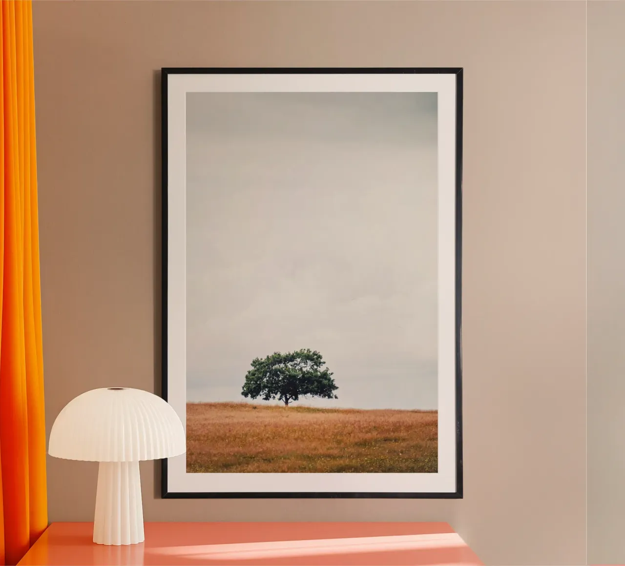 BaumKrone - Dänemark Poster mit Aluminium Rahmen von stine wiemann